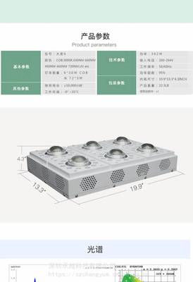 大棚瓜果种植灯 植物工厂 led植物生长灯 花卉补光灯